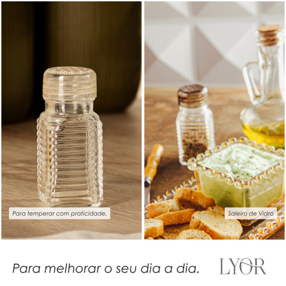 Saleiro de Vidro 80ml Lyor