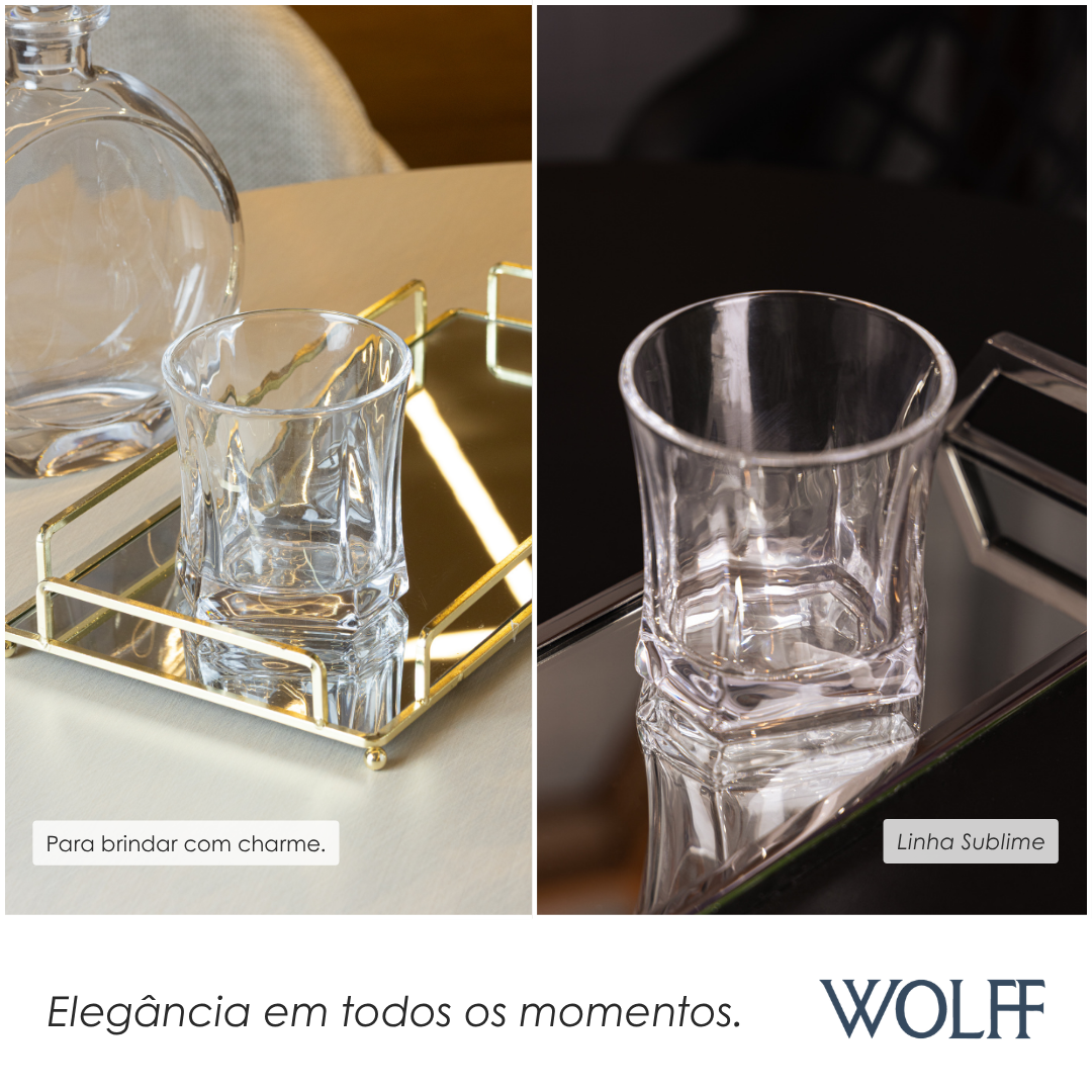 Copo para Whisky Sublime 300ml Cristal Ecológico - Wolff