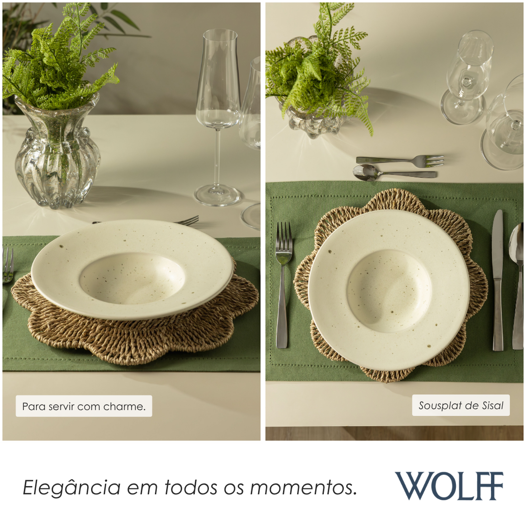 Sousplat de Sisal Flor 32cm - Wolff