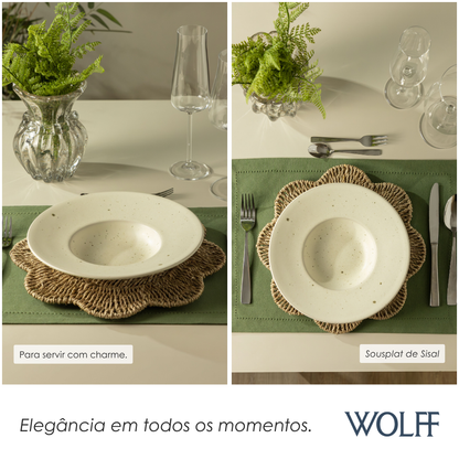 Sousplat de Sisal Flor 32cm - Wolff