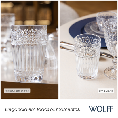 Conjunto 6 Copos Mauve 350ml Cristal Ecológico – Wolff