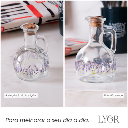 Garrafa para Azeite com Tampa de Cortiça Provence 185ml Vidro - Lyor