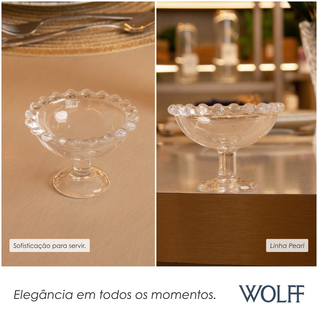 Taça de sobremesa Pearl 8cm x 6cm Cristal Ecológico - Wolff