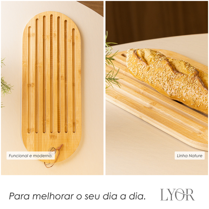 Migalheira Nature 45cm x 18cm x 1,2cm Bambu - Lyor