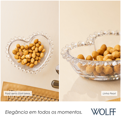 Bowl Coração Pearl Cristal - Wolff