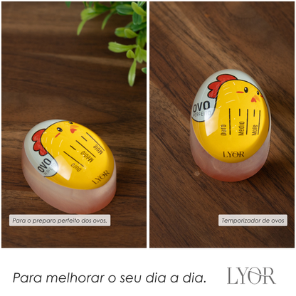 Temporizador para Cozimento de Ovos 5,5cm x 3cm x 4cm - Lyor