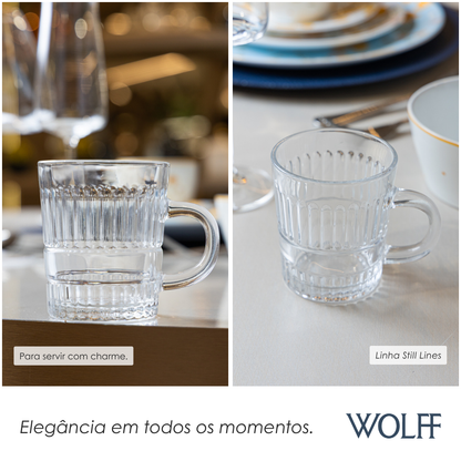 Caneca Frame 230ml Cristal - Wolff
