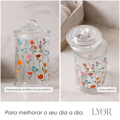 Pote Estação das Flores 340ml Vidro - Lyor