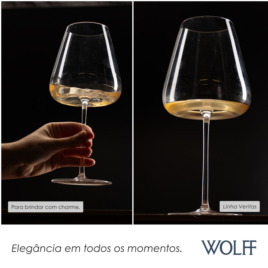 Conjunto 2 Taças de Vinho Intensio Veritas 760ml Cristal Ecológico - Wolff
