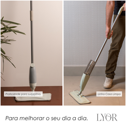 Mop Spray com Cabo Fixo e Reservatório de Água  - Lyor
