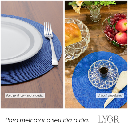 Lugar Americano de Polipropileno Fresno Espiral Azul- Lyor