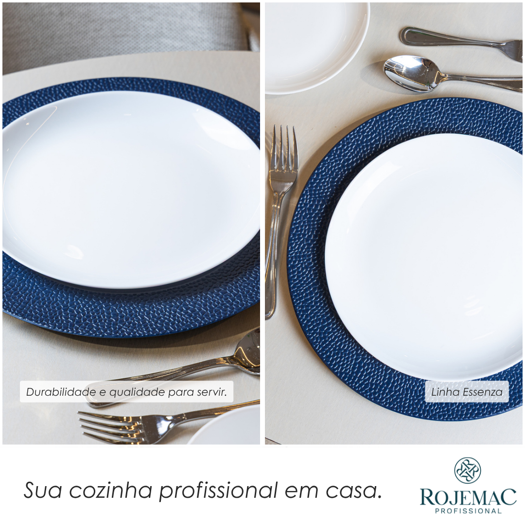 Prato Raso Essenza Branco Opalino - Rojemac Profissional