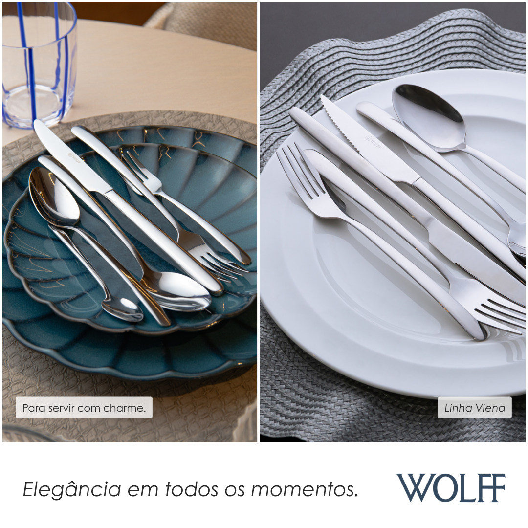 Conjunto 6 Facas para Churrasco de Aço Inox Viena - Wolff