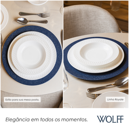 Prato Fundo Royale 21,5cm Opalino - Wolff