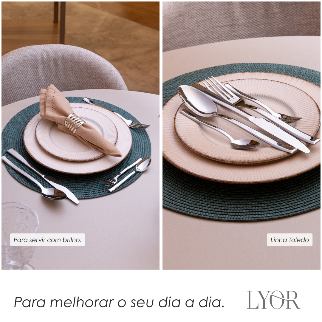 Faqueiro Toledo 30 Peças Aço Inox - Lyor