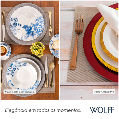 Lugar Americano de PVC Jully 45cm x 30cm - Wolff