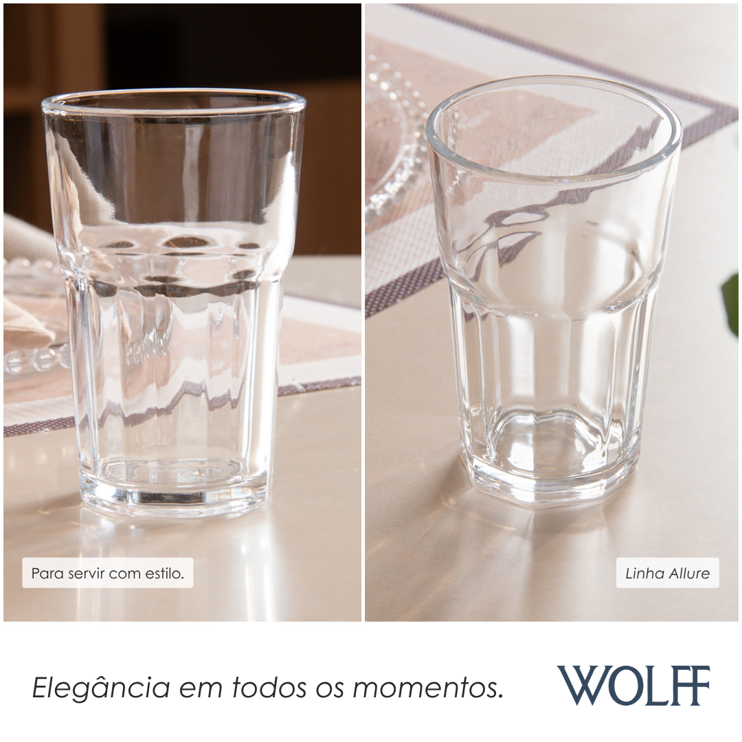 Copo Alto Allure 310ml Vidro – Wolff