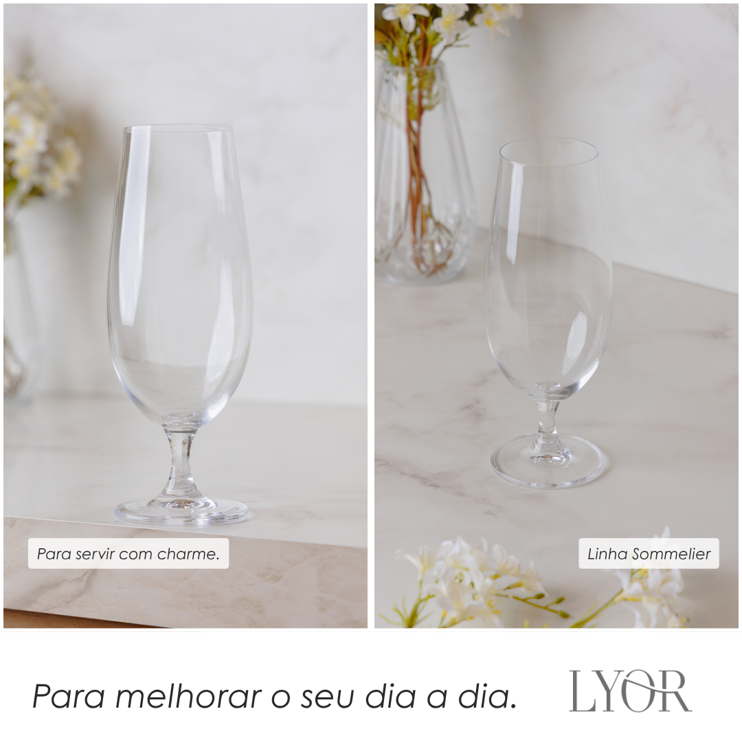 Taça de Degustação de Cerveja de Cristal Ecológico Bohemia Sommelier 400ml - Lyor