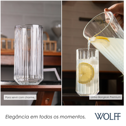 Copo Alto de Cristal Bangkok 370ml - Wolff