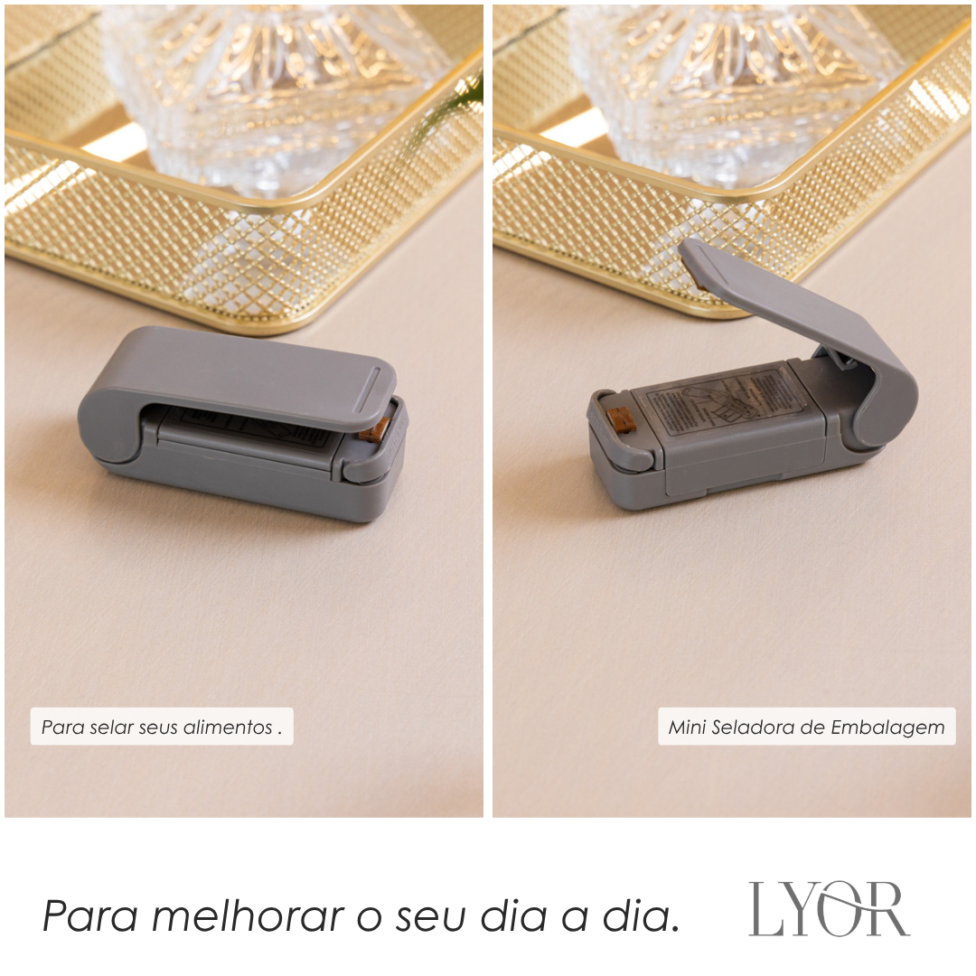 Mini Seladora de Embalagem de Plástico - Lyor