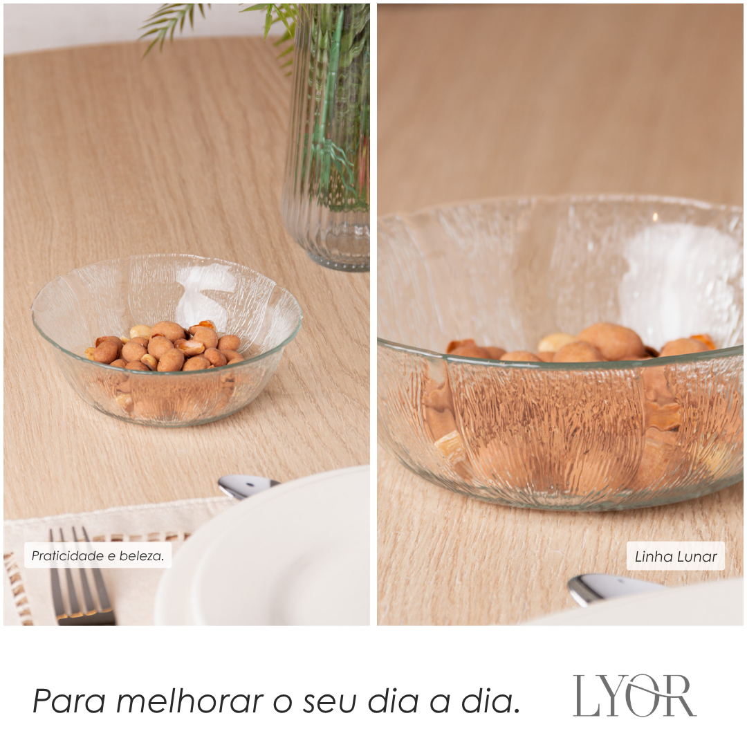 Bowl Lunar 14cm x 5cm Vidro - Lyor