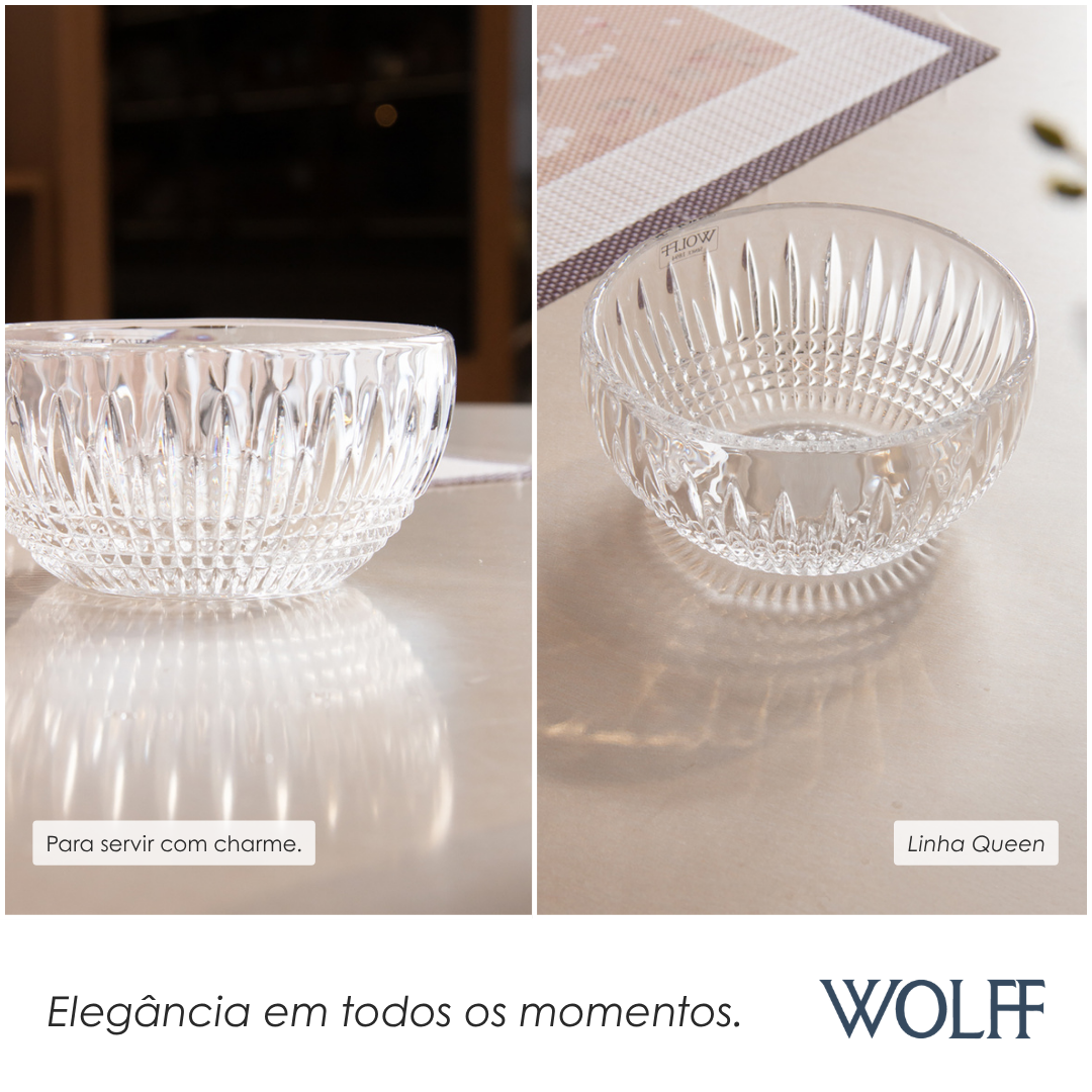 Bowl Queen 11cm x 5cm Cristal - Wolff