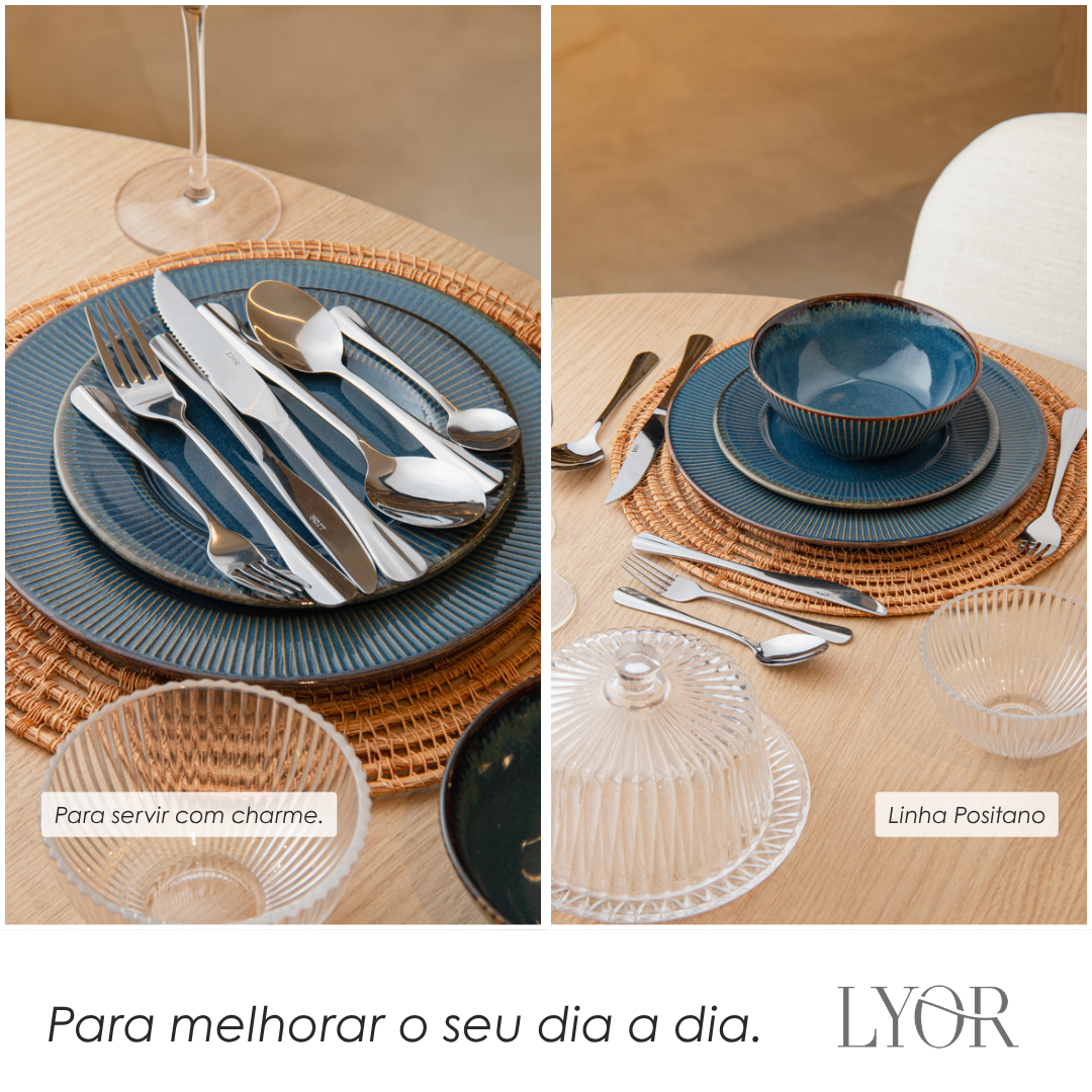 Colher de Chá Positano 12cm Aço Inox - Lyor