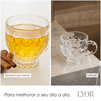 Xícara de Cristal Lile 200ml - Lyor