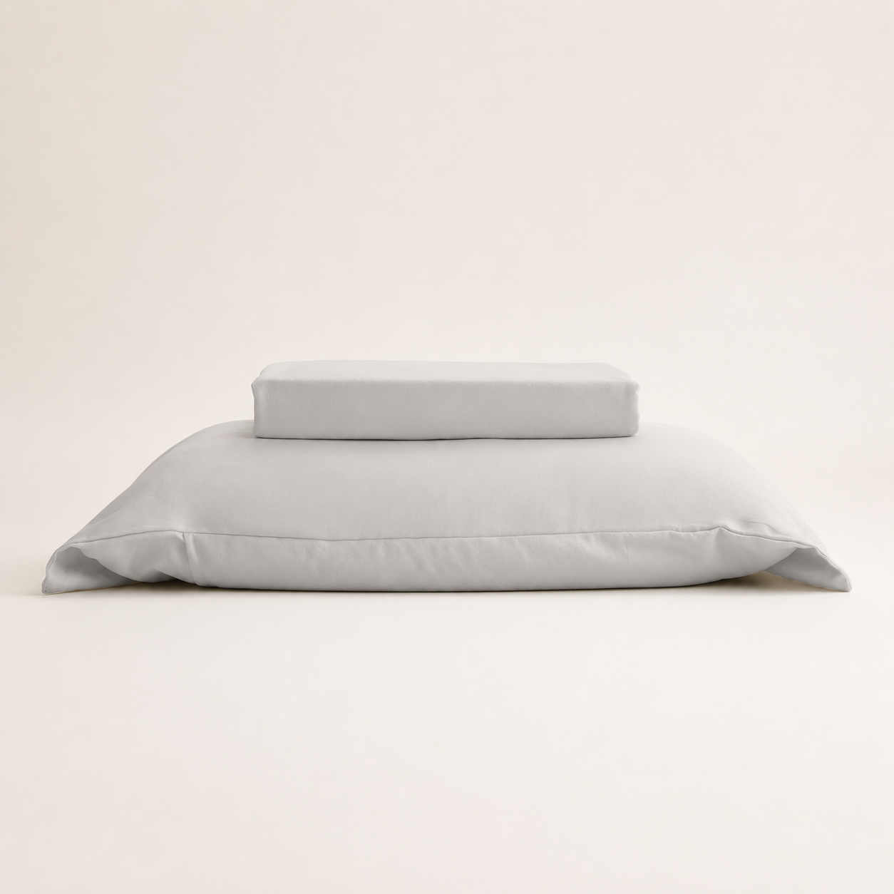 Jogo de Cama Saphira Solteiro Toque 300 Fios Cinza Microfibra - Lyor