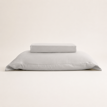 Jogo de Cama Saphira Solteiro Toque 300 Fios Cinza Microfibra - Lyor