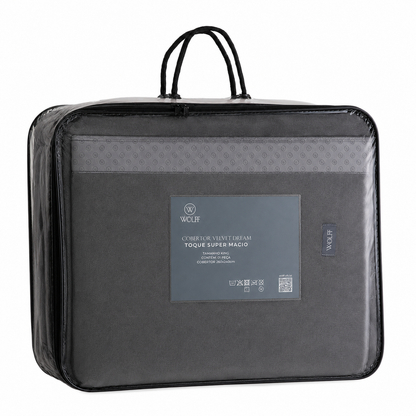 Cobertor Velvet Dream King Cinza Microfibra - Wolff