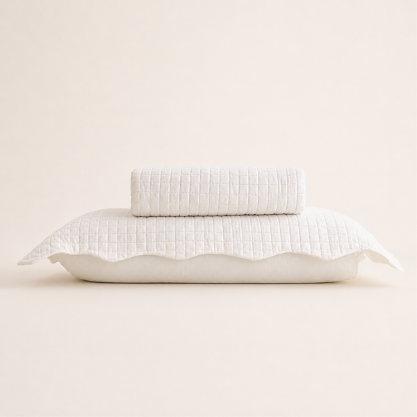 Colcha Matelassê Quadrat Solteiro com 1 Porta Travesseiro Branco Microfibra - Lyor