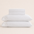 Jogo de Cama Bordado Queen Belle Maison Branco Microfibra - Lyor