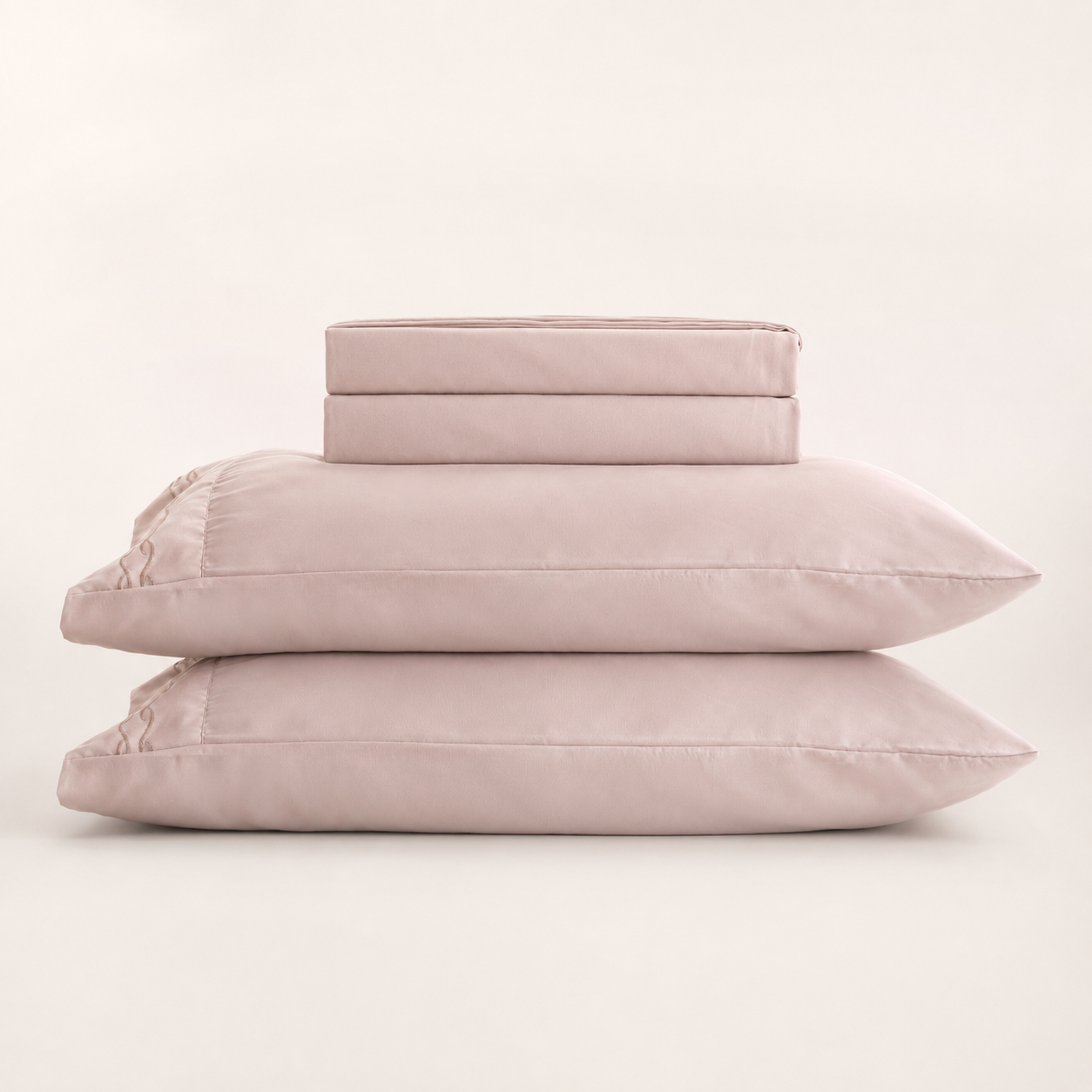 Jogo de Cama Bordado Queen Duquesa Rosa Microfibra - Lyor