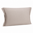 Fronha Saphira 50cm x 70cm Toque 300 Fios Bege Microfibra - Lyor