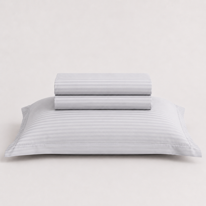Jogo de Cama Solteiro Brisa Toque 200 Fios Cinza Microfibra - Lyor