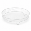 Suporte Redondo de Aço Inox Empilhável para Air Fryer 19,5cm x 19,5cm x 4,5cm - Wolff