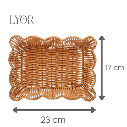 Cesta Botânica 23cm x 17cm x 5cm Rattan - Lyor