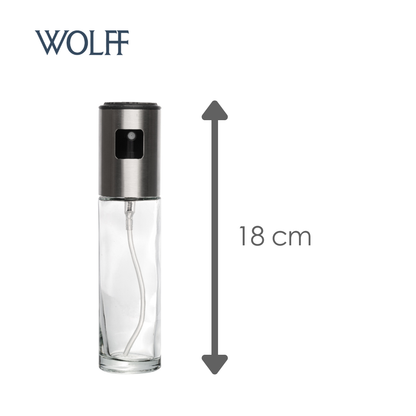 Borrifador Spray para Azeite e Vinagre de Aço Inox e Vidro 100ml - Wolff