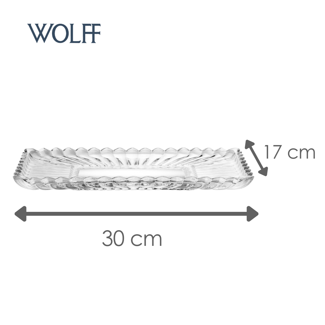 Travessa de Cristal Geneva 30cm x 17cm x 3cm - Wolff