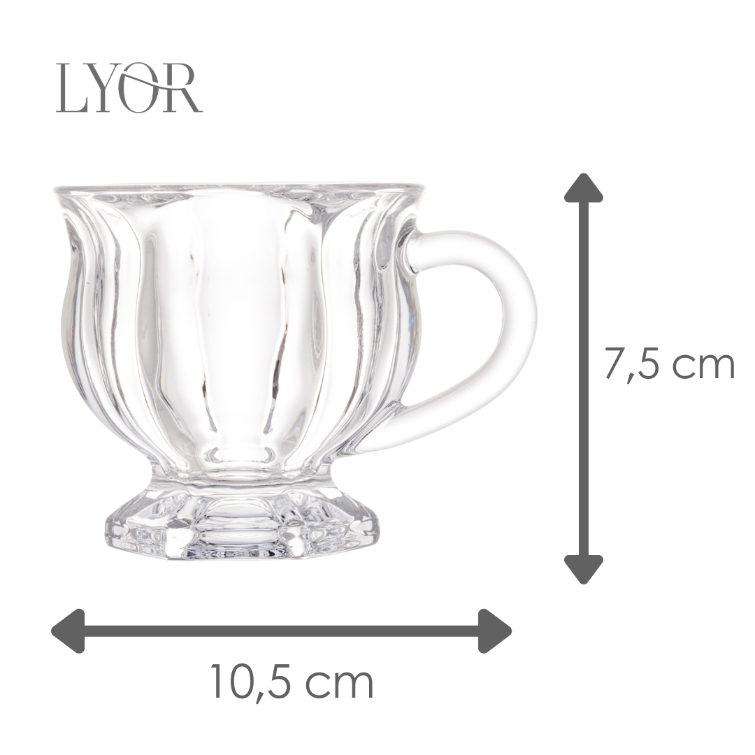Xícara de Cristal Arcade 142ml - Lyor
