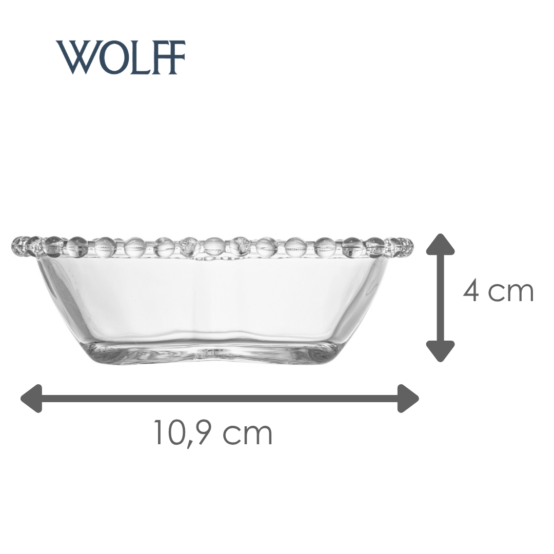 Bowl Coração Pearl Cristal - Wolff