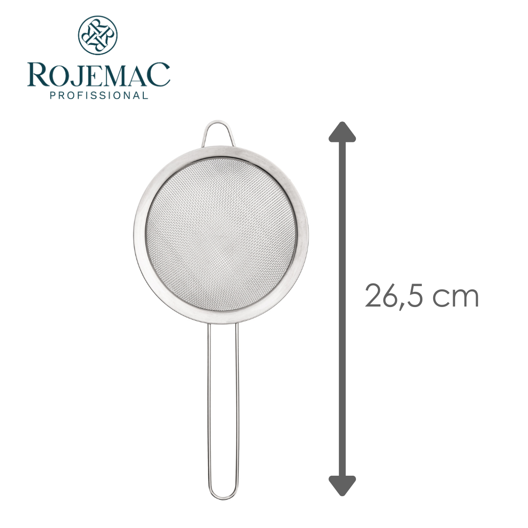 Peneira Ø12cm x 25cm Aço Inox - Rojemac Profissional