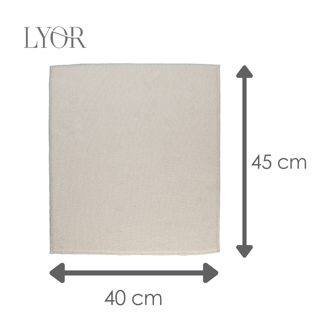Tapete para Secar Louça 45cm x 40cm Cinza Microfibra - Lyor