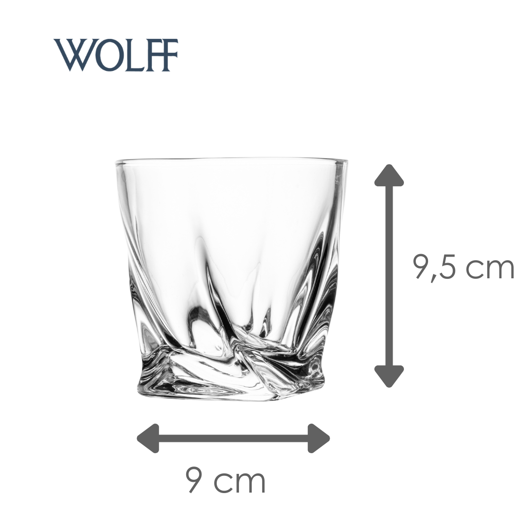 Copo para Whisky Tortile 310ml Cristal Ecológico - Wolff