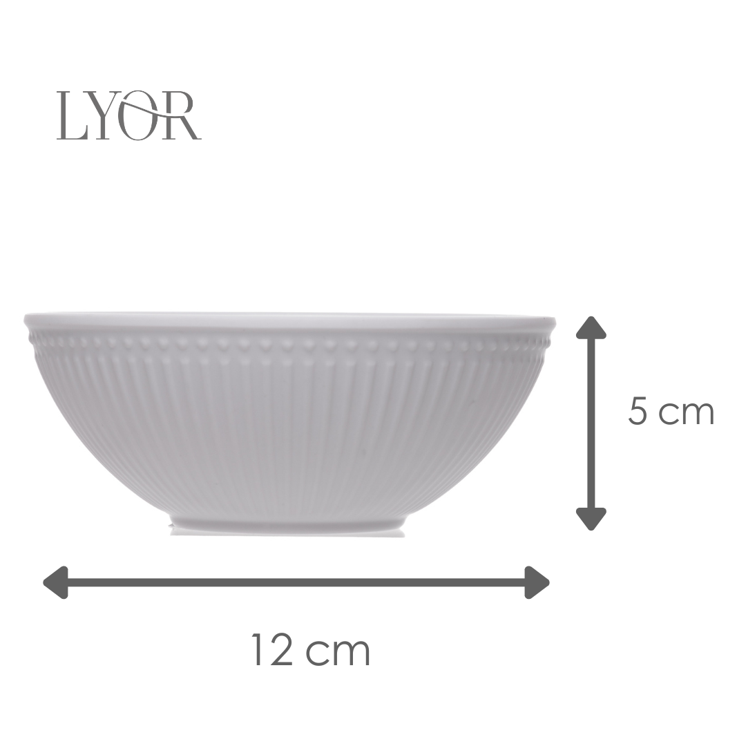 Bowl Aveline 12cm Branco Melamina - Lyor