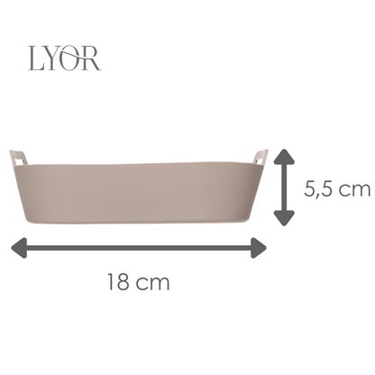Forma Quadrada para Air Fryer 18cm x 5.5cm Bege Silicone - Lyor