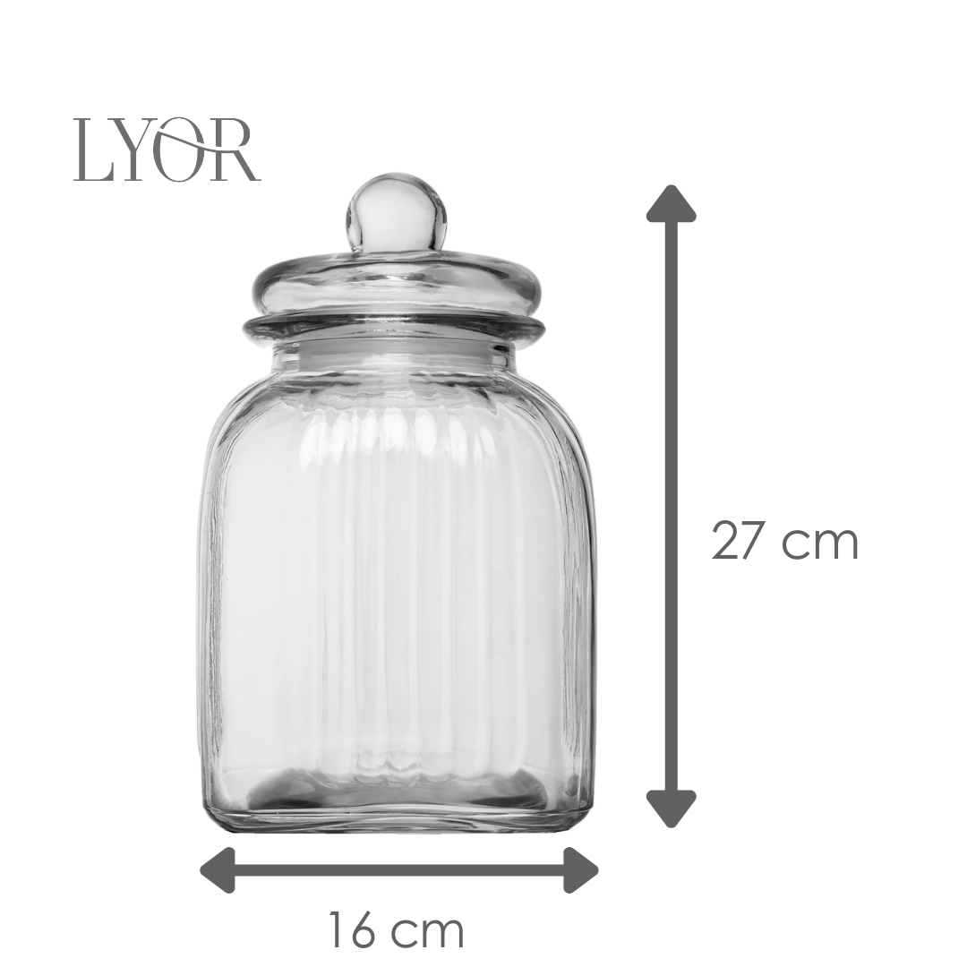Pote Hermético Essência 3,5L Vidro - Lyor