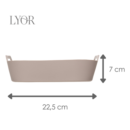 Forma Quadrada para Air Fryer 23cm x 6,8cm Bege Silicone - Lyor