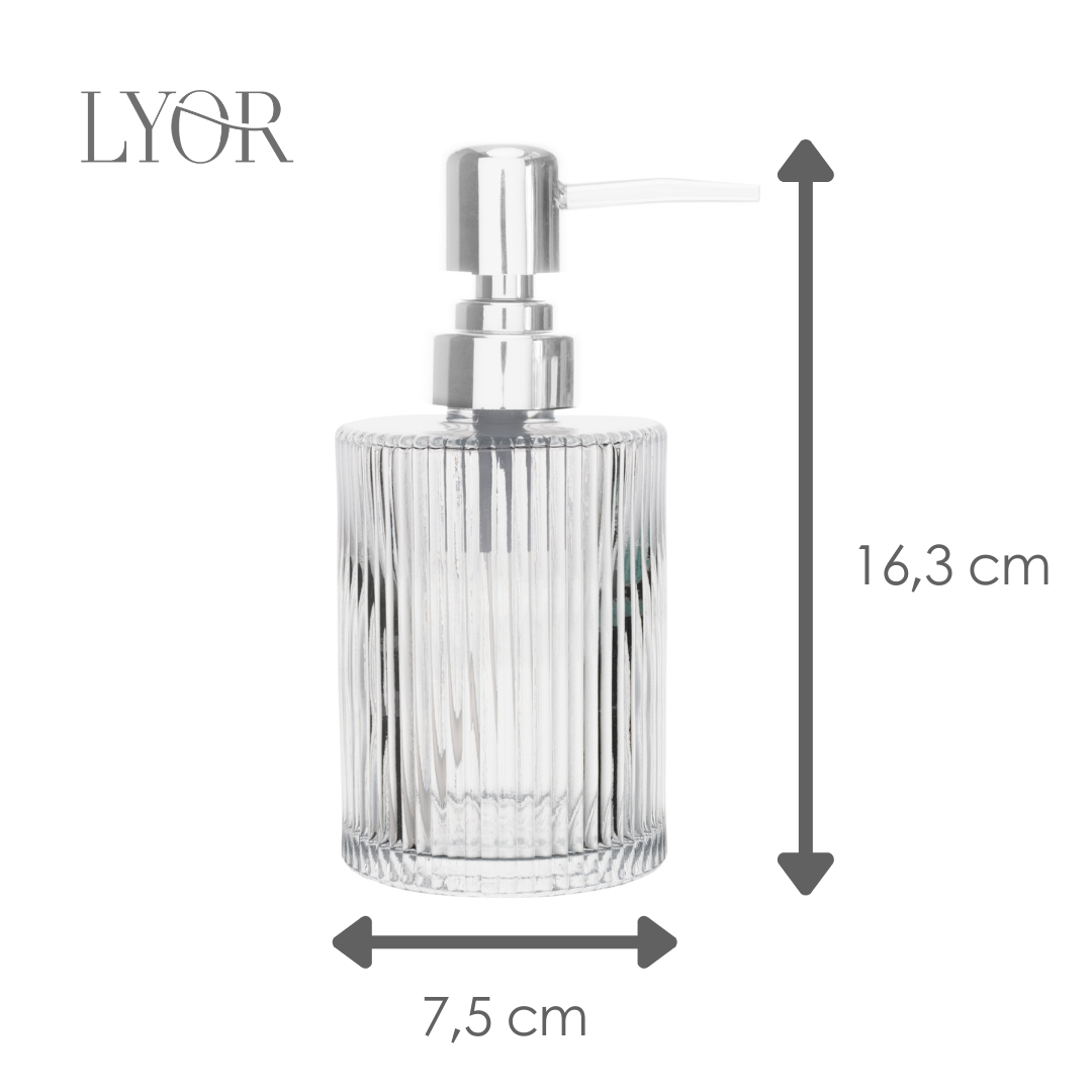 Conjunto 2 Peças para Banheiro de Vidro Lines  - Lyor